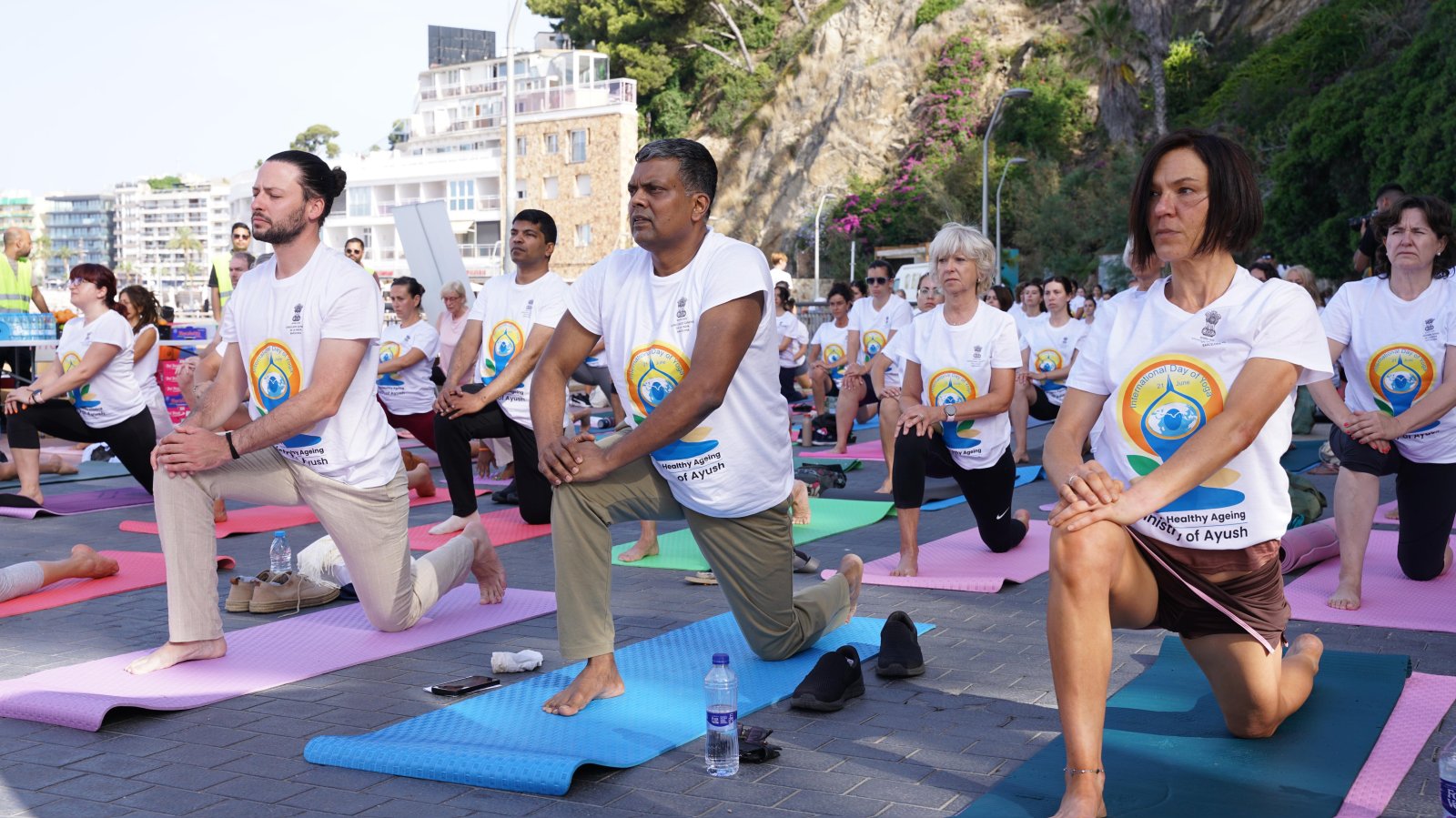 12th International Yoga Day Celebration in Lloret de Mar.