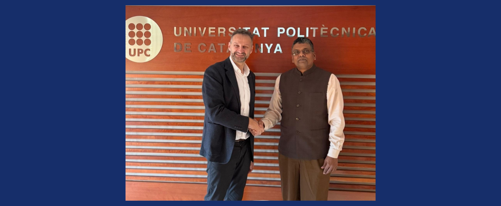 CG Inbasekar Sundaramurthi makes official visit to Polytechnic University of Catalonia (UPC)