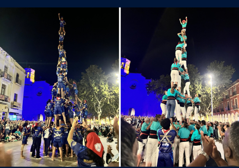Consul General attended Mumbai Govindes  spectacular human tower performance in Vilafranca del Penedes.