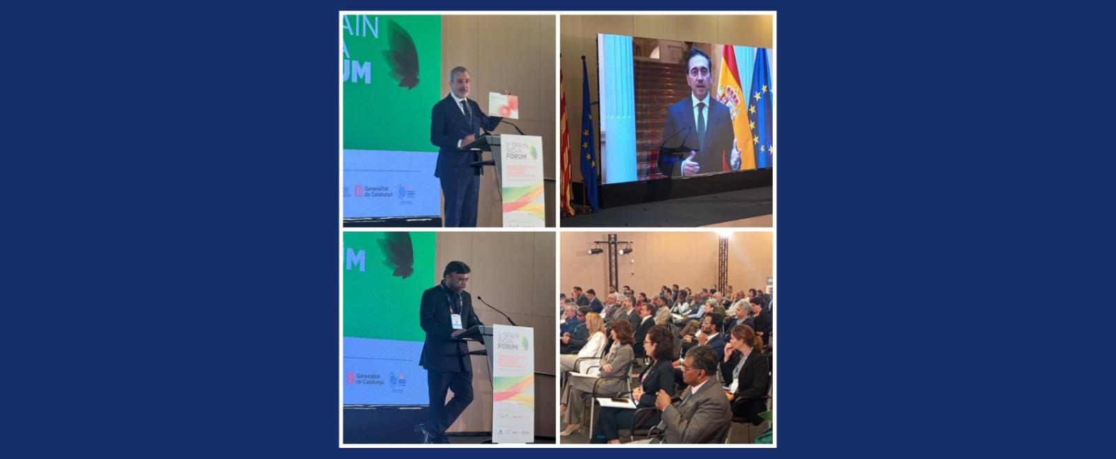 Inaugural Session of the V Spain-India Forum includes speeches from Mayor of Barcelona, Mr. Jaume Collboni and Ambassador Jayant N. Khobragade