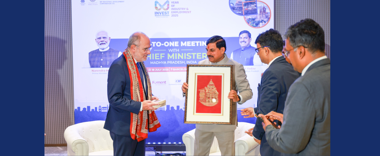 visit of the Hon’ble Chief Minister of Madhya Pradesh to Barcelona