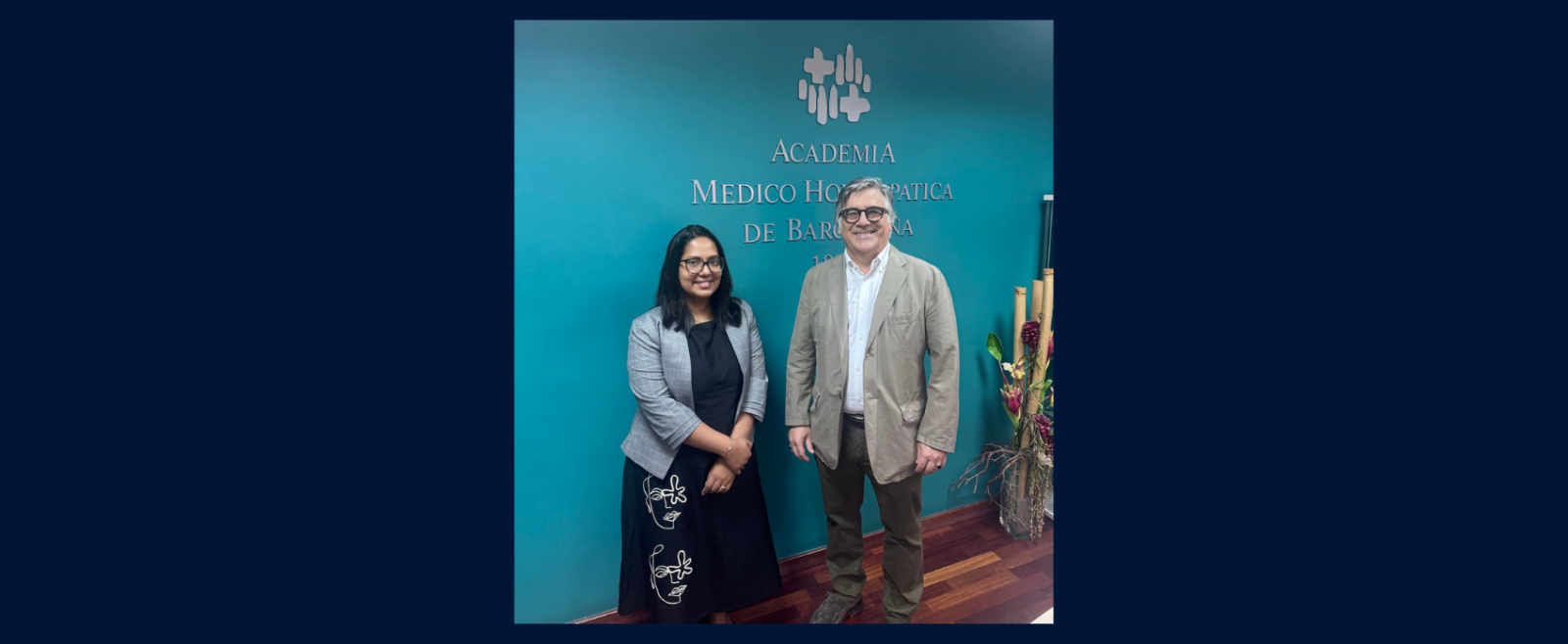 Acting CG Ms Aarsha N S visit to Academia Medico Homeopatica de Barcelona to explore collaboration in Traditional Medicine, Research and Academic Exchanges.