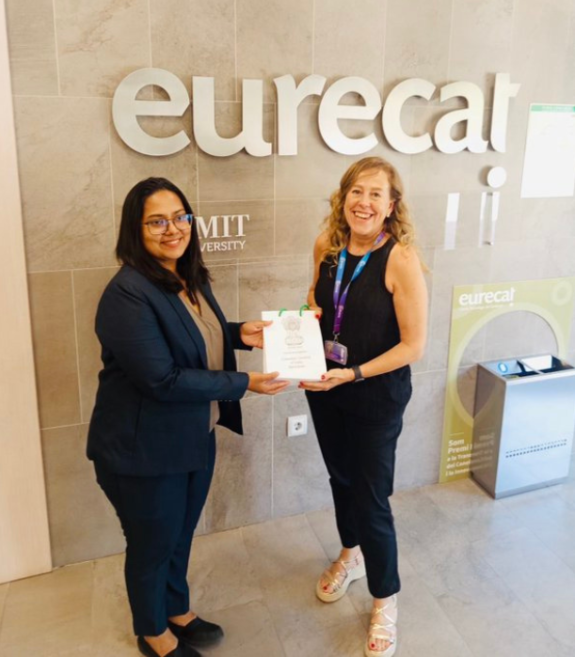 Acting CG Aarsha NS visited Eurecat News & exchanged views on innovation, advanced manufacturing, AI, biotechnology and sustainability.